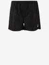 Valentino Black Nylon Swimming Shorts In Nero