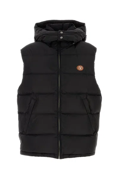 Valentino Vlogo Signature Down Vest In Black
