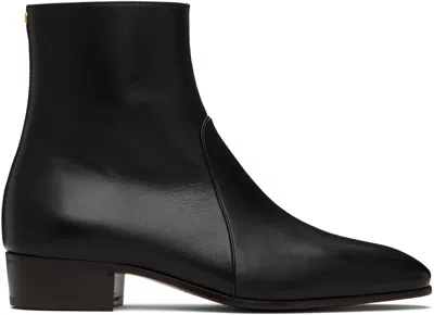 Valentino Garavani Pat Ankle Boots In Black