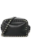 Valentino Black Pebbled Calfskin Leather Rockstud Camera Crossbody (authentic  Pre-loved) In Black