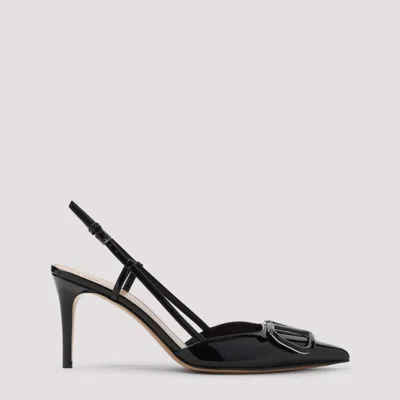 Valentino Garavani Black Pointed Toe Heels