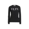 Valentino Garavani Logo Pullover In Black