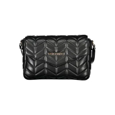Valentino Garavani Petal Relove Recycle Quilted Chevron Nero Cross-body Ba In Bke