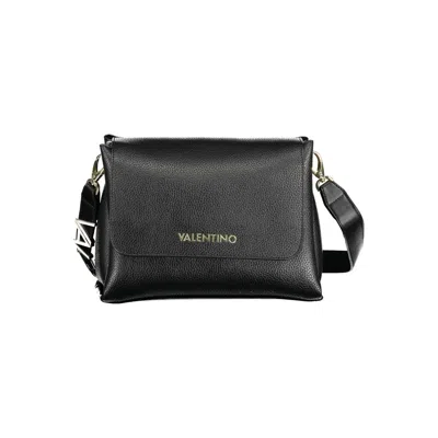 Valentino Garavani Superman Black Pebbled Saddle Bag In Bke