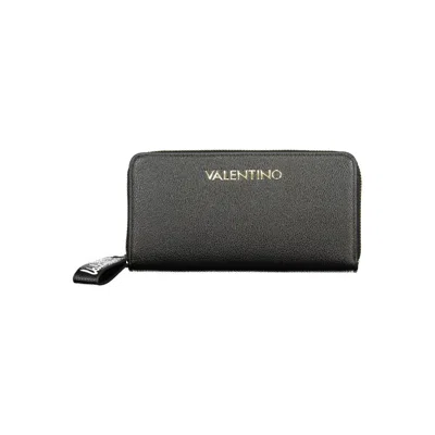Valentino Garavani Black Polyurethane Womens Wallet In Gray