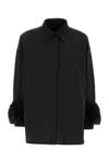 Valentino Micro Faille Jacket In Nero