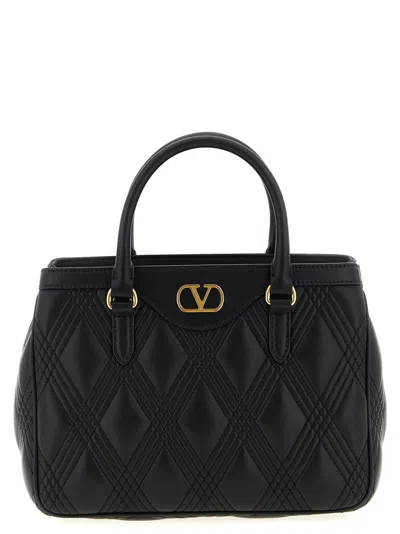Valentino Garavani Black Quilted 67 Satchel
