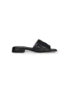 Valentino Black Quilted Nappa Leather Quiltie 67 Slide Sandals