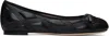 Valentino Garavani Quiltie Ballerina 67 In Quilted Nappa Leather Woman Black 37 In Black