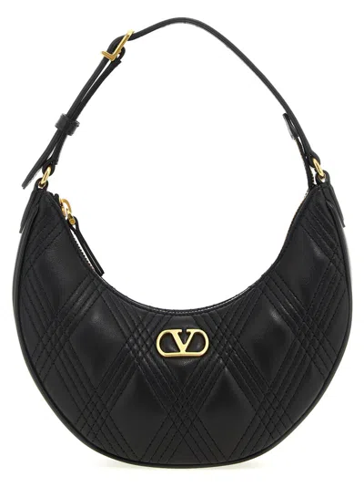 VALENTINO GARAVANI BLACK QUILTIE 67MINI SHOULDER BAG