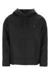 Valentino Embellished Hooded Sweatshirt With Drawstring And Pouch Pocket In Black
