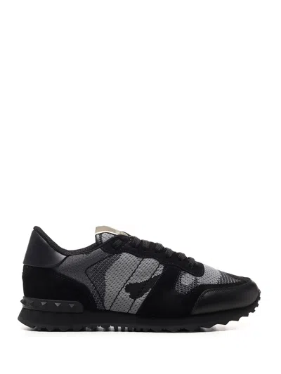 Valentino Garavani Black Rockrunner Trainers