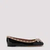 Valentino Rockstud Patent Ballerina Flat In Black