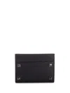 Valentino Rockstud Card Men's Holder In Black