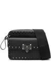 Valentino Rockstud-embellished Messenger Bag In Black