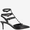 VALENTINO GARAVANI BLACK ROCKSTUD HEELS