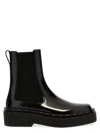 Valentino Black Rockstud M-way Ankle Boots In Black