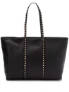 Valentino Rockstud Medium Shopping Bag In Black