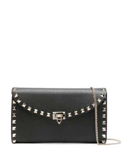 Valentino Garavani Black Rockstud Mini Crossbody Bag