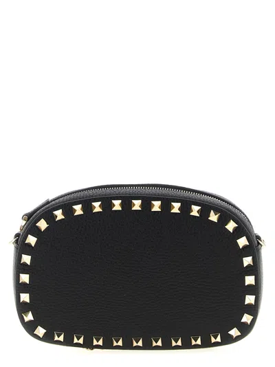 Valentino Garavani Black Rockstud Mini Crossbody Bag