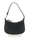 Valentino Black Rockstud Mini Shoulder Bag In Black