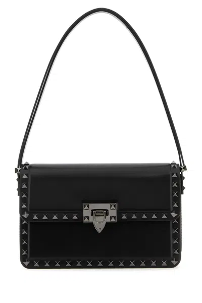 Valentino Garavani Black Rockstud Shoulder Bag