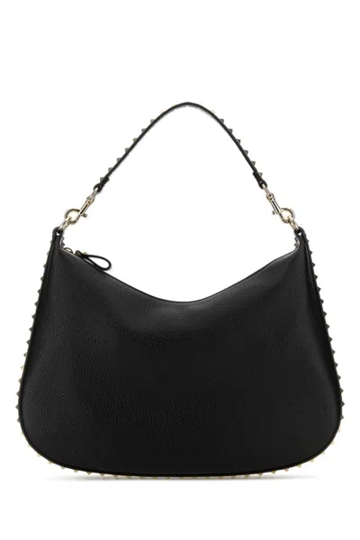 VALENTINO GARAVANI BLACK ROCKSTUD SHOULDER BAG