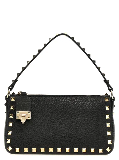 Valentino Garavani Black Rockstud Small Shoulder Bag