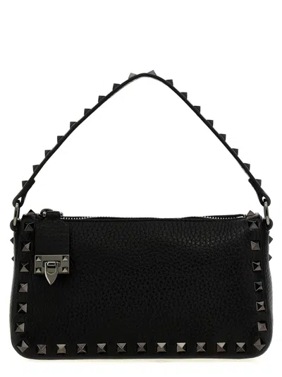 Valentino Garavani Black Rockstud Small Shoulder Bag