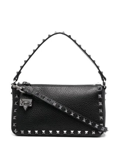 Valentino Garavani Black Rockstud Small Shoulder Bag