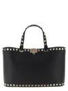 Valentino Borsa A Mano Rockstud In Pelle Nera  Donna
