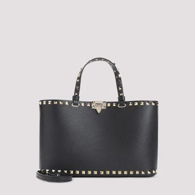 Valentino Garavani Black Rockstud Small Tote