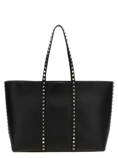 Valentino Garavani Black Rockstud Tote