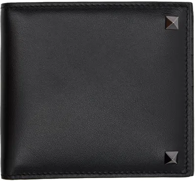 Valentino Garavani Black Rockstud Wallet