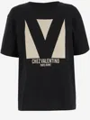 Valentino Cotton Crew Neck T-shirt Drop Shoulder