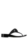 Valentino Vlogo Signature Rubber Thong Sandal In Neronero