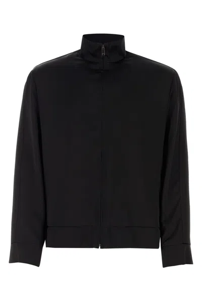 Valentino Garavani Black Satin Sweatshirt