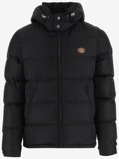 VALENTINO BLACK SIGNATURE VLOGO JACKET