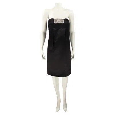 Pre-owned Valentino Black Silk Dress F/w 2007