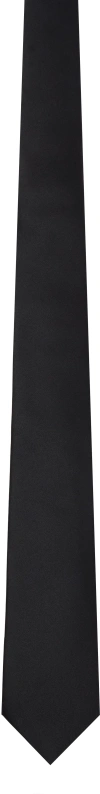 Valentino Black Silk Tie In 0no Nero