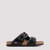 Valentino Fussfriend Leather Slides In Black