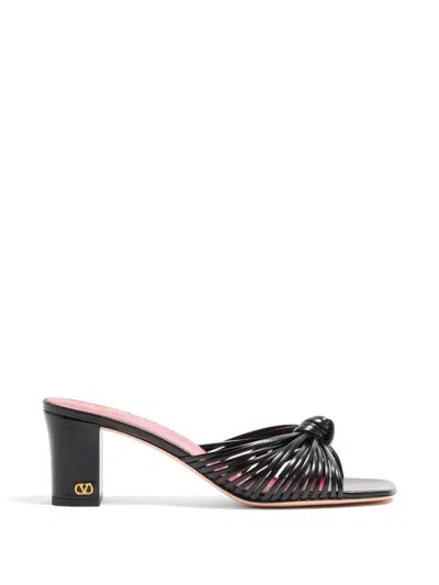 Valentino Garavani Black Slip-on Heels