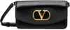 Valentino Garavani Garavani Vain Clutch Bag In Shiny Calfskin Woman Black Uni In Black