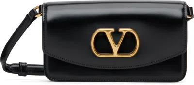 VALENTINO GARAVANI BLACK SMALL VAIN BAG