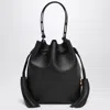 Valentino Garavani So Seau Leather Drawstring Bucket Bag In Black