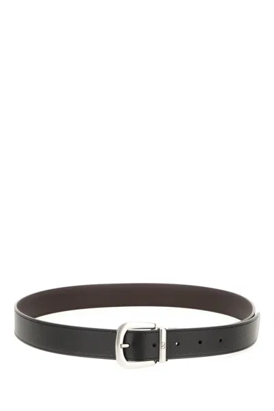 Valentino Garavani Black Solid Reversible Belt