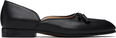 Valentino Garavani Black Square Toe Loafers