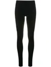 Valentino Garavani Mid-rise Stretch Fit Leggings In Black