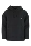 Valentino Embellished Hooded Sweatshirt With Drawstring And Pouch Pocket In Black