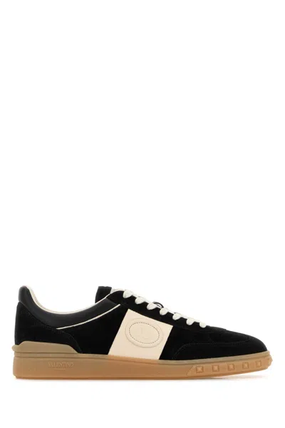 VALENTINO GARAVANI BLACK SUEDE UPVILLAGE SNEAKERS
